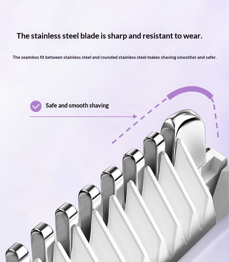 Bulk Order USB Type-c Rechargeable Bikini Trimmer IPX4 Grade Waterproof Women Shaver Double Head Precise Trimming Hair Remover
