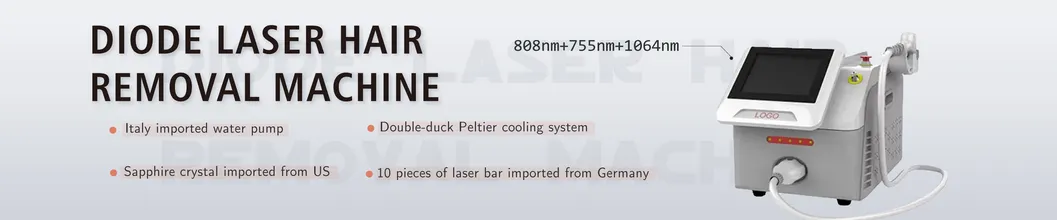 Salon Use Portable 808nm Diode Laser Hair Removal Epilator System
