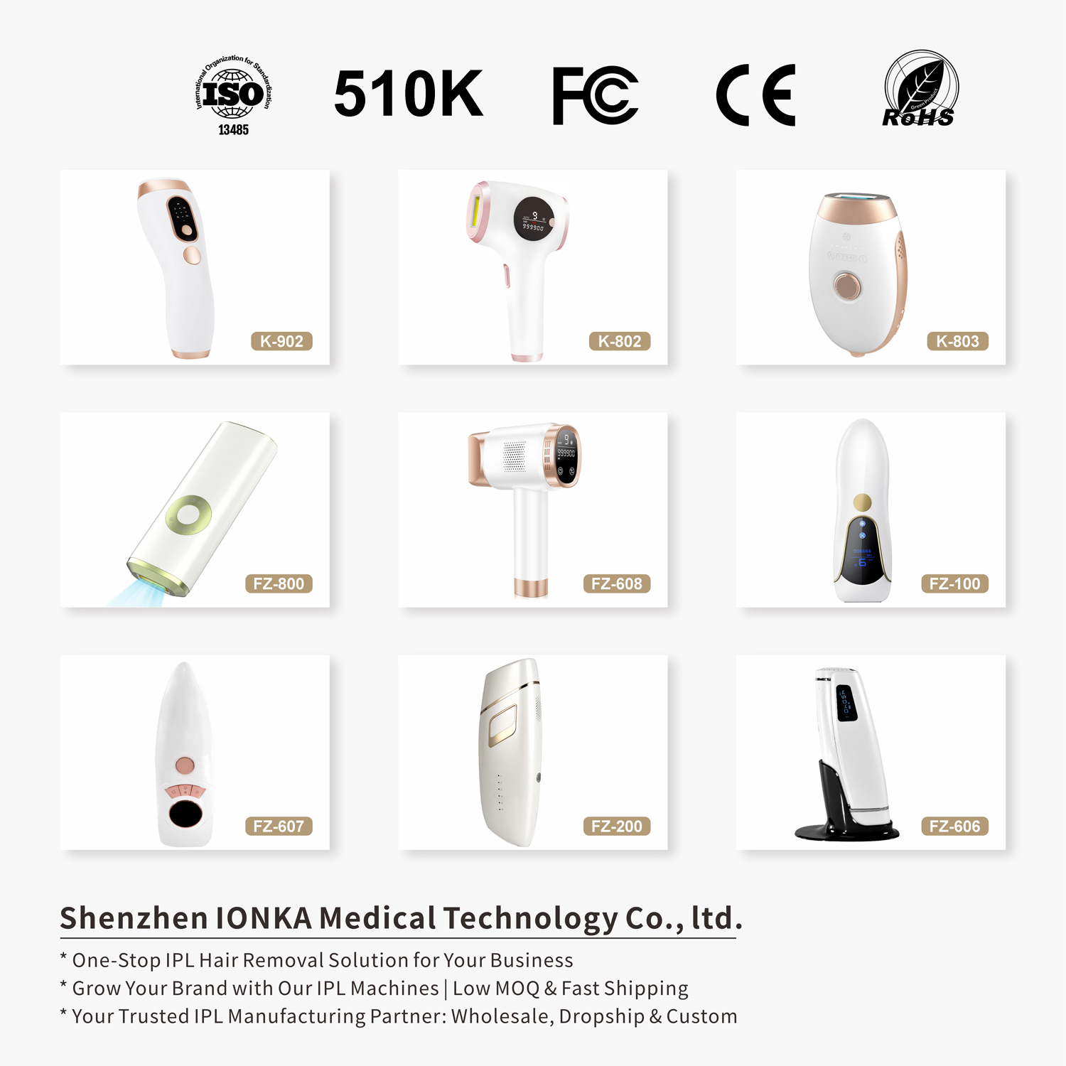 Home Use IPL Hair Removal Device, Long-Lasting Hair Reduction Painless Optical Epilator For Women Men