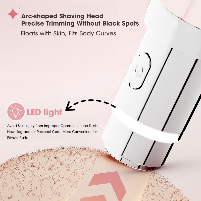 Lanumi 2114 Women's Facial Hair Remover Electric Painless Disposable Battery Bikini Trimmer Household Face Lip Chin Portable