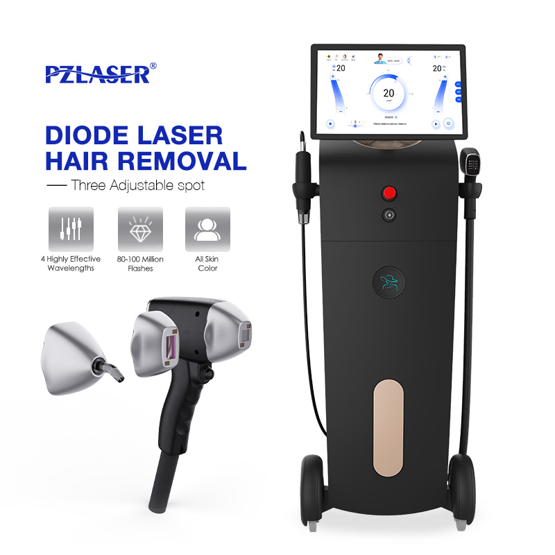 PZLASER EOS ICE Professional 808nm Diode Laser Permanent Hair Removal Machine for Face Underarm Bikini Body Treatment