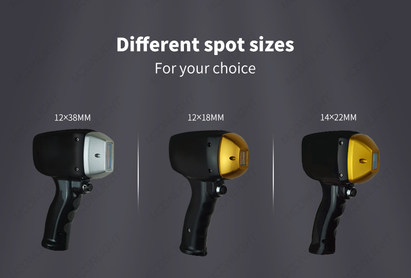 Diode Laser Handpiece Spot Sizes