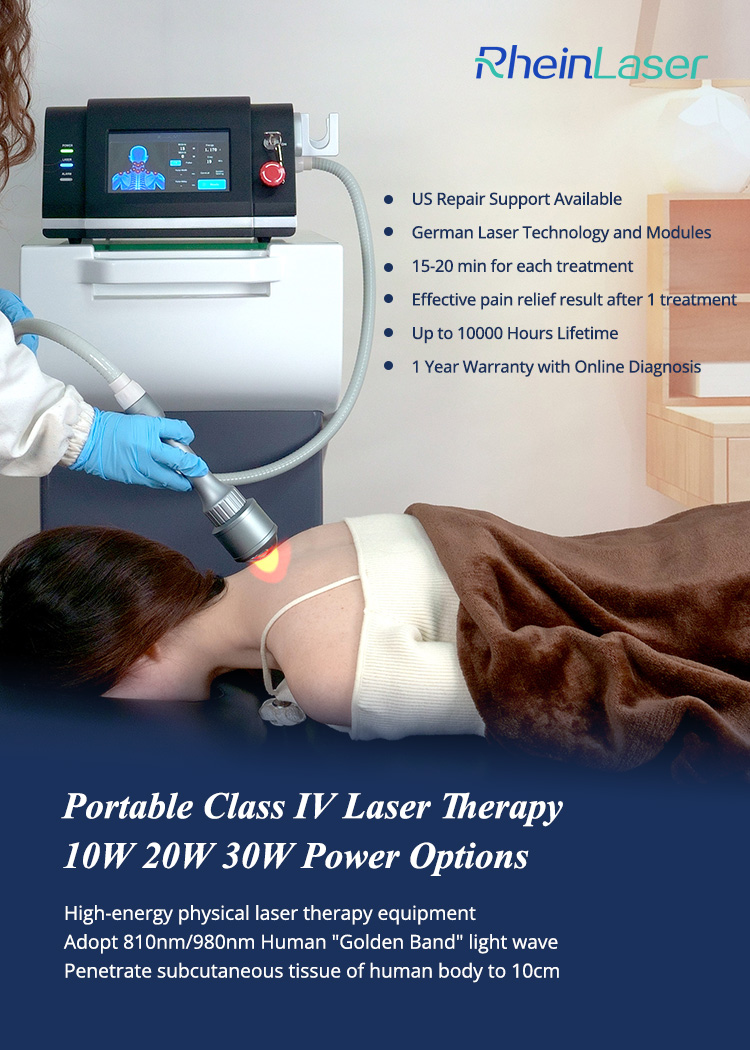 Physiotherapy Class IV Laser Therapy Device for Rehab Clinic Joint Pain Muscle Recovery with Dual 810nm 980nm Wavelength