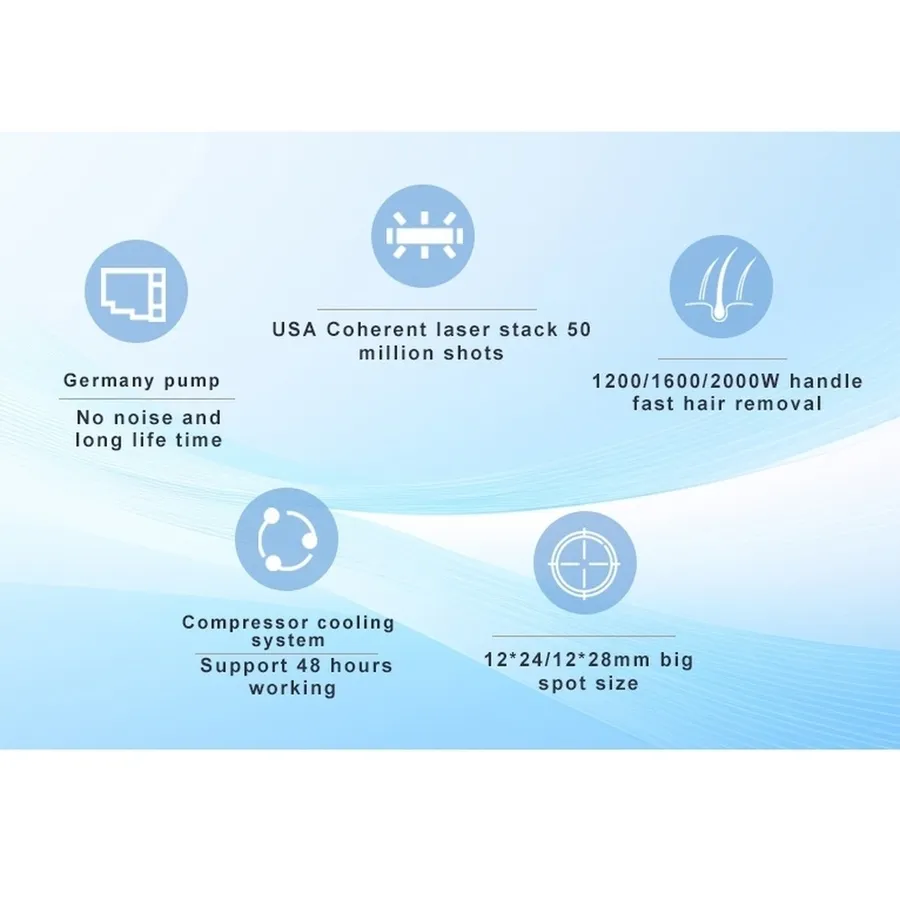 Advanced Ice Cooling Diode Laser Hair Removal System