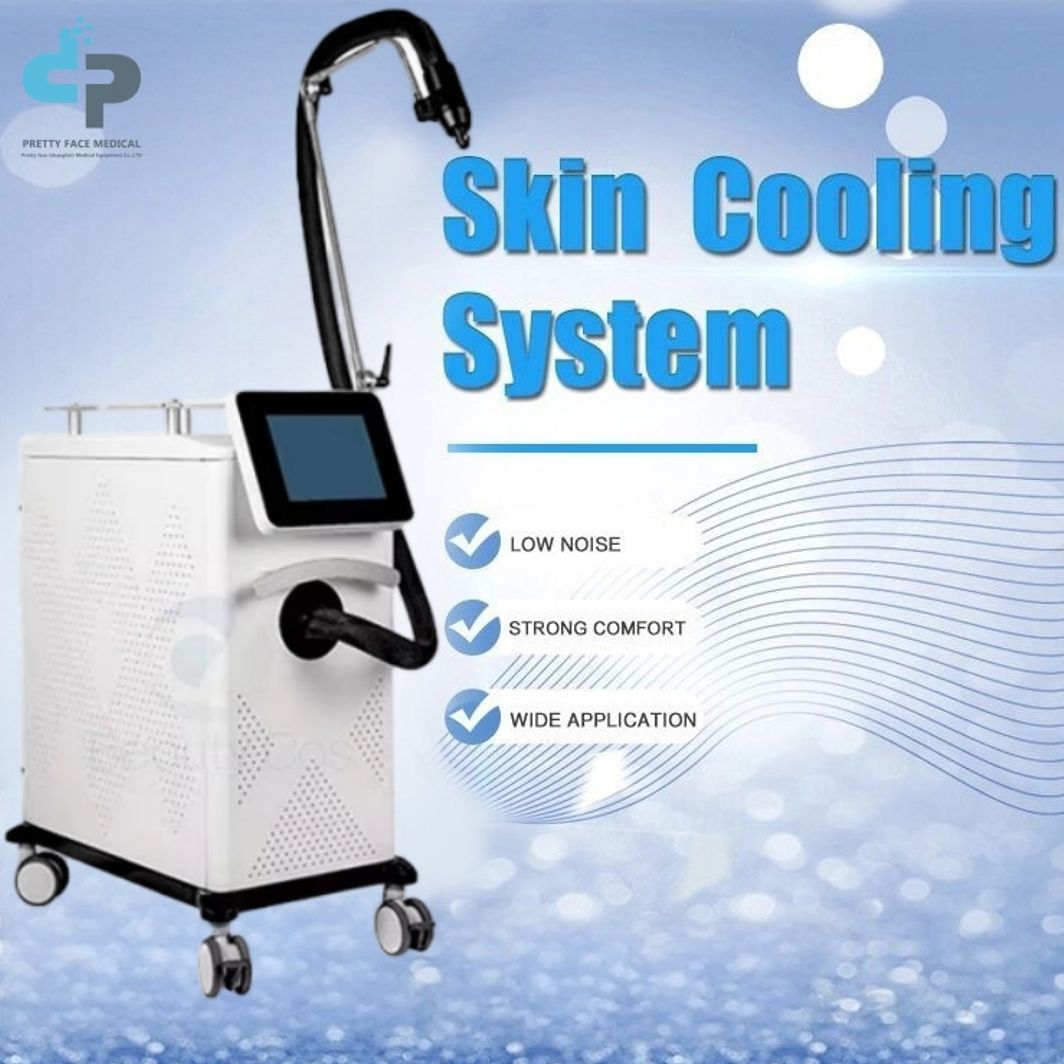 Z Cold Air Skin Cooling System Machine For YAG CO2 Fractional Picosecond Laser Treatments ABS Reduces Pain Protects Epidermis