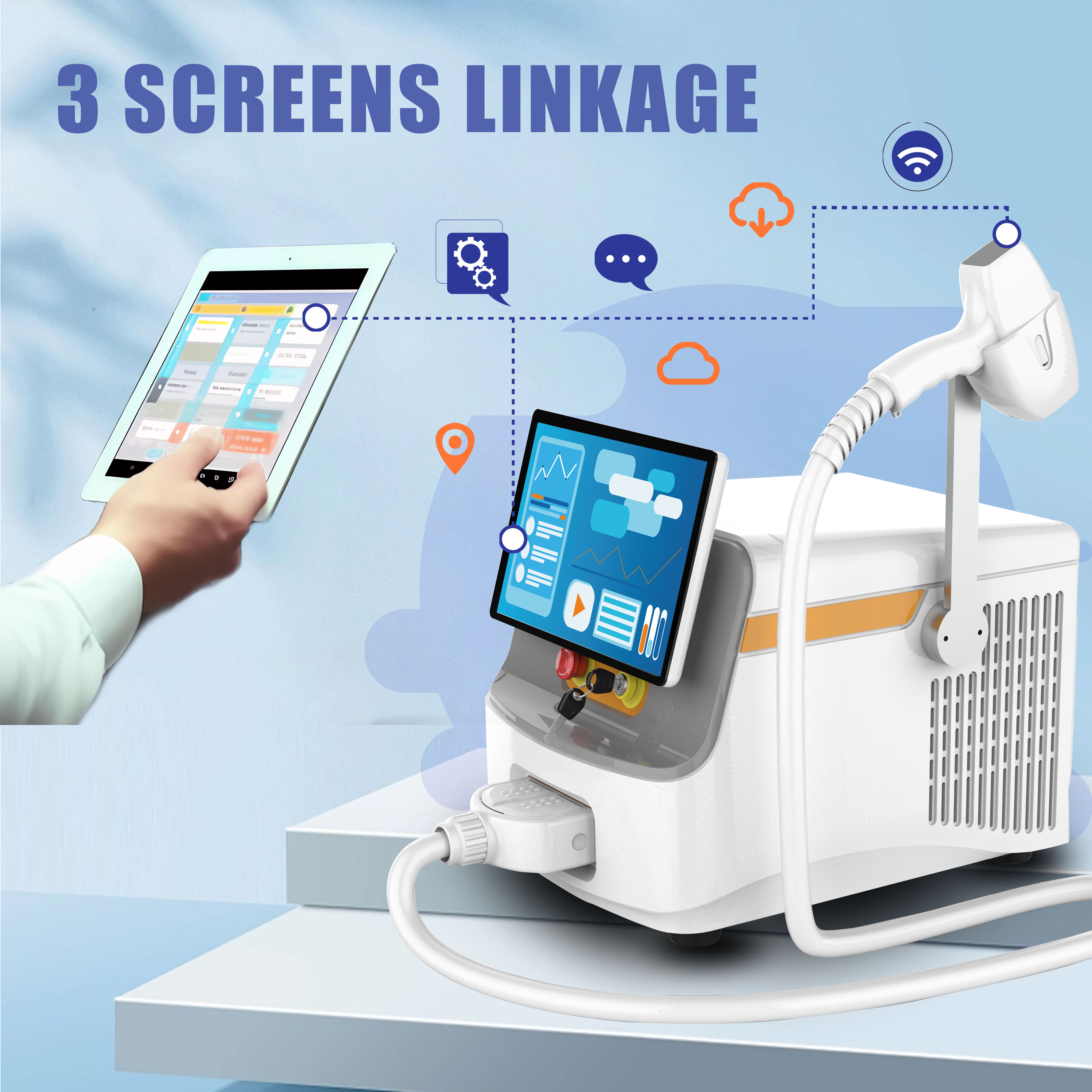Newest Four Wave Technology Diode Laser Hair Removal Machine 755 808 940 1064 Laser Diode Machine Medical CE Approved