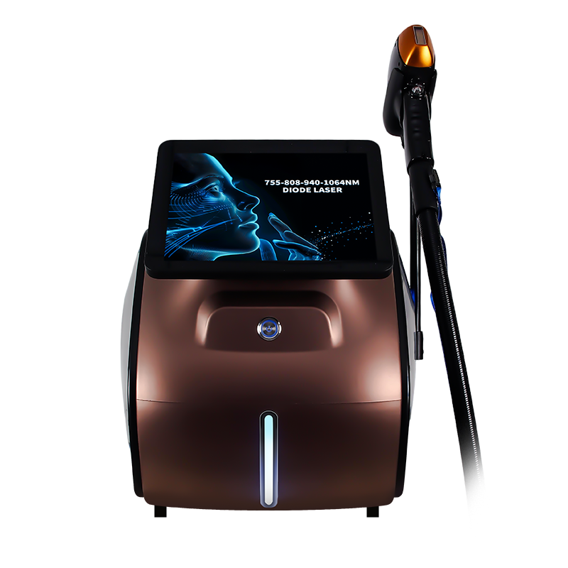 755 808 940 1064nm Multi-wavelength Diode Laser Machine Black Gold Hair Removal Device