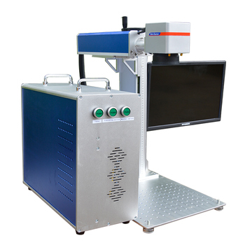 Fast Speed 20W 30W 50W 70W 100W 200 *200mm Laser Marking Fiber Laser Marking Machine with Rotary