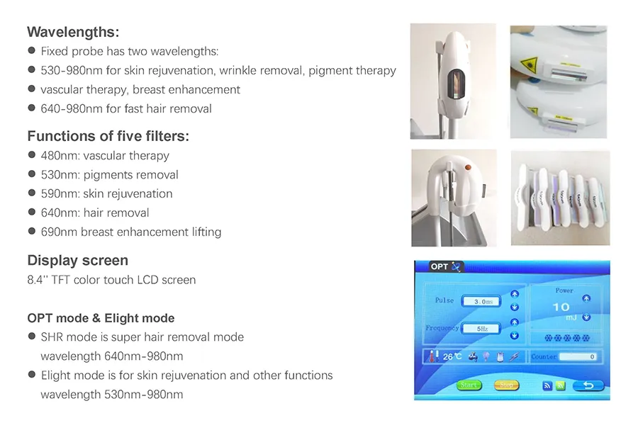 Multifunction Hair Removal Device IPL System for Permanent Hair Removal, Skin Rejuvenation, and Smooth Skin