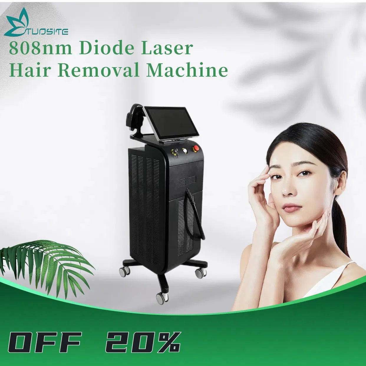 Advanced 4000W Diode Laser Hair Removal System for Smooth Skin