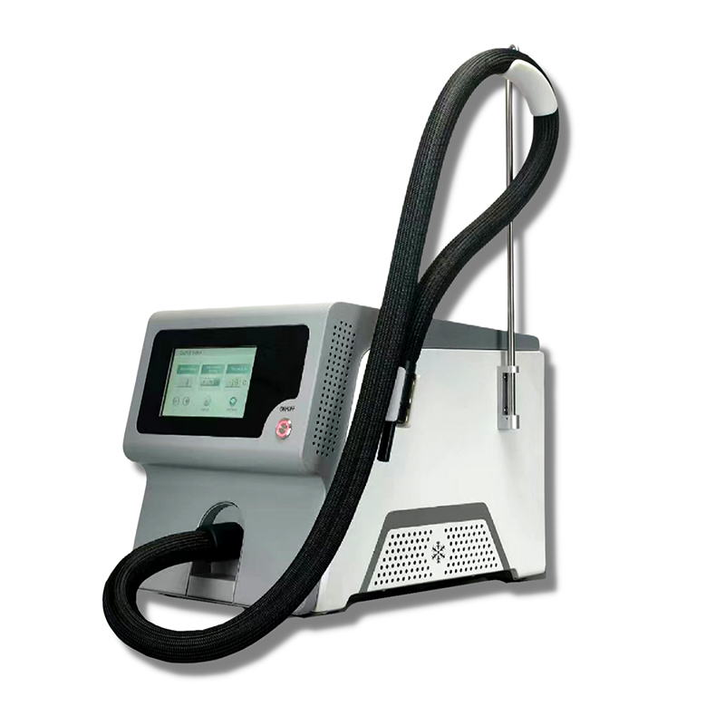 Tax Free Cold-air-skin-cooling Pain Reduction Low Noise Cold air Skin Cooling Machine for Tattoo Removal Laser Treatment Device