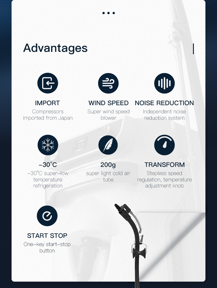 Skin Air Cooling System Side