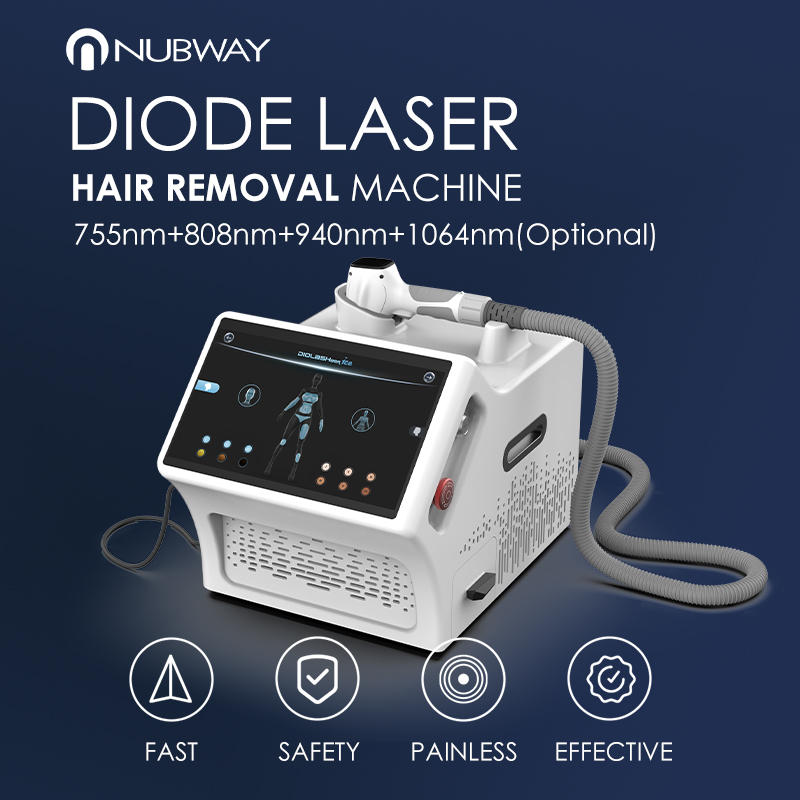 Clinic Grade Four Wavelength Laser Hair Removal System Android AI Technology Designed for Efficient Full Body Treatment