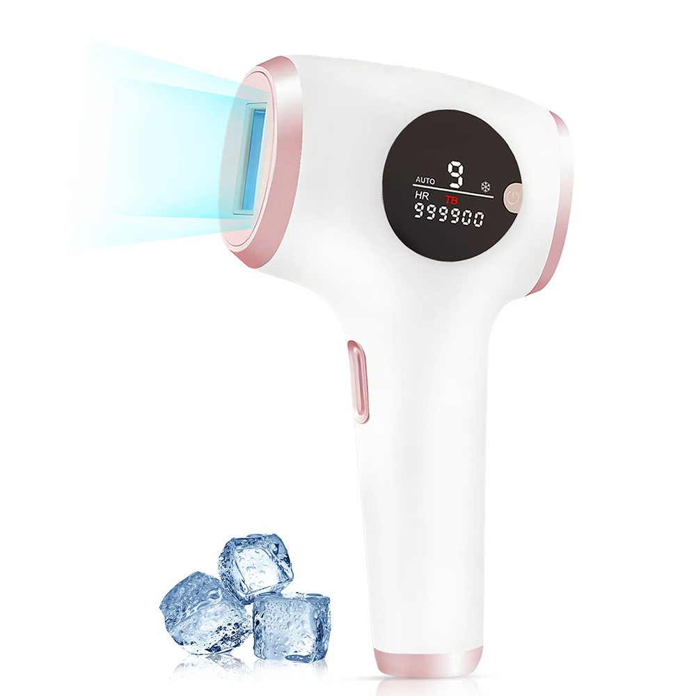 Pulse Light IPL Hair Removal Device - High Energy Lazer For Full Body &amp; Face, Ice Cooling For Sensitive Skin