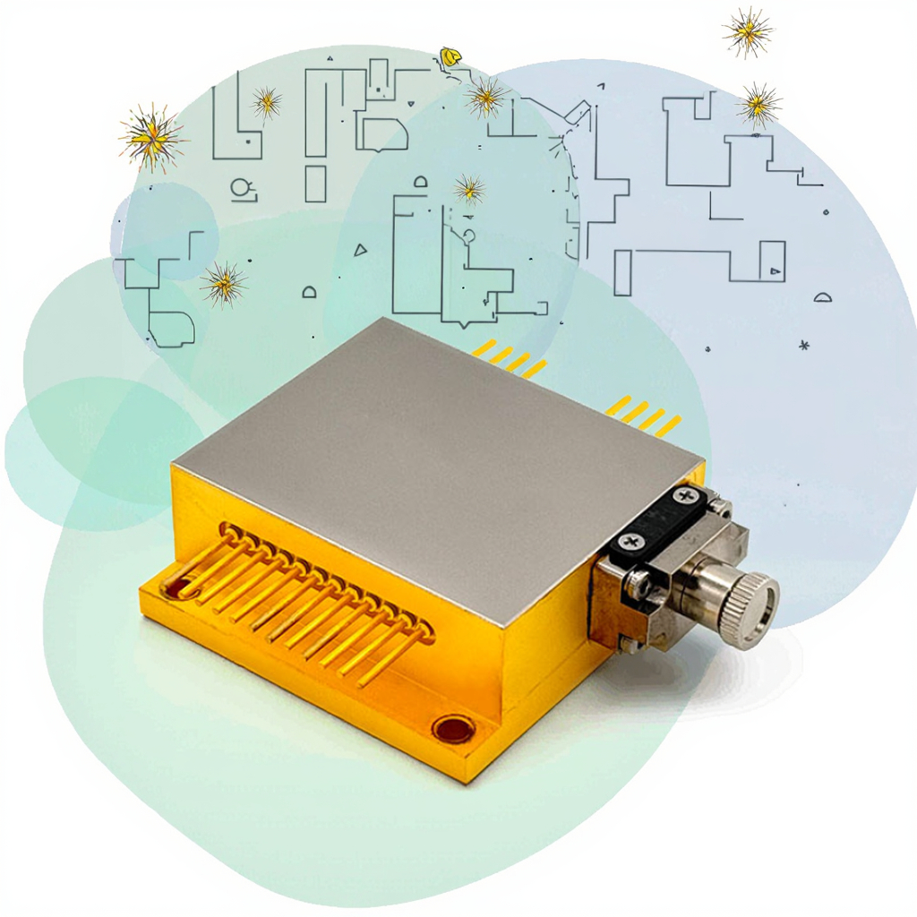 New J Light 1470nm 15W High-Accuracy Power Fiber Laser Module SMA-905 Connector Detachable Fiber-Coupled Laser Diode Aiming Beam