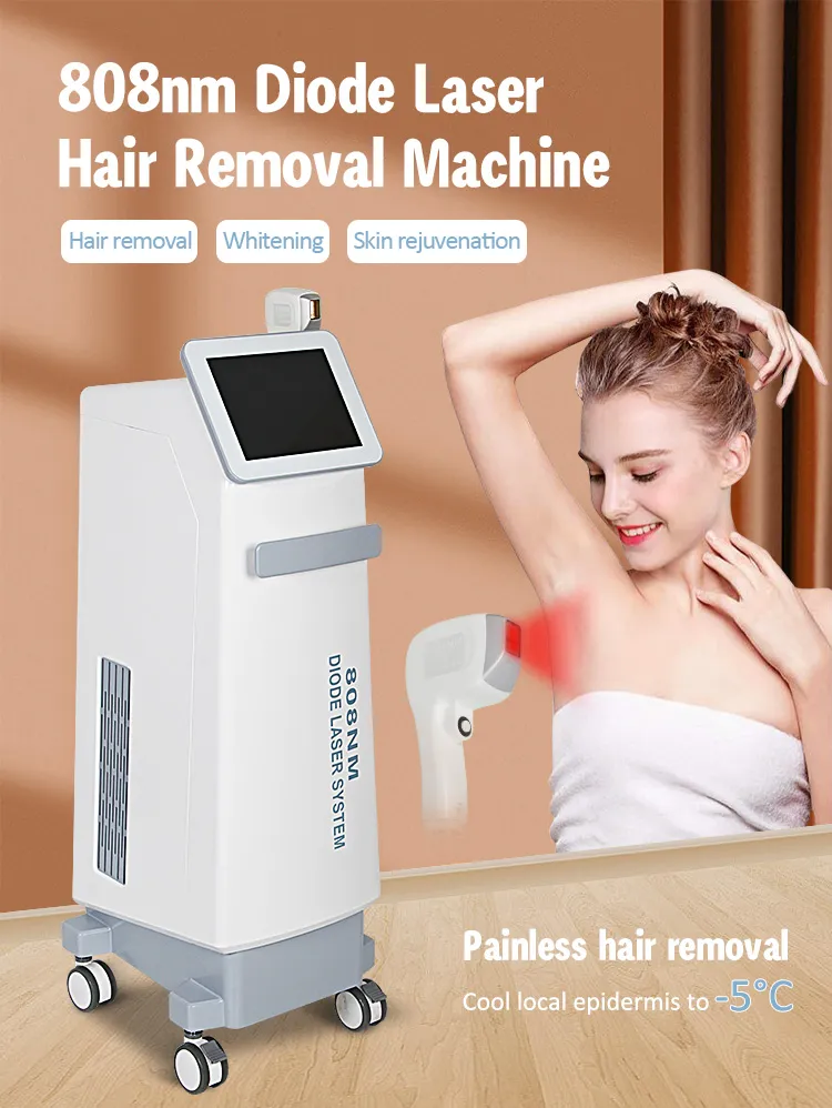 High Power Diode Laser System for Fast Hair Reduction