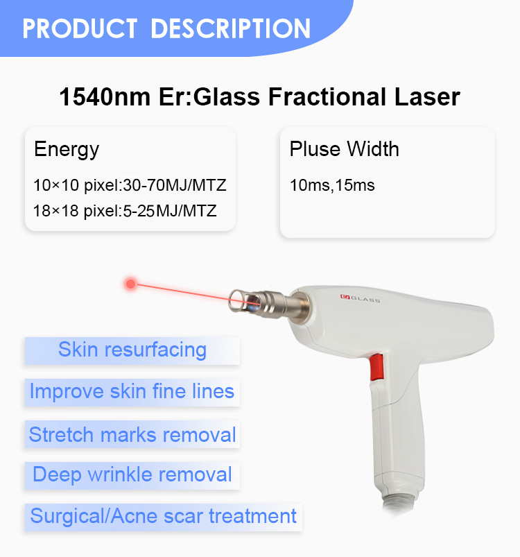 Er:Glass Fractional Laser Application