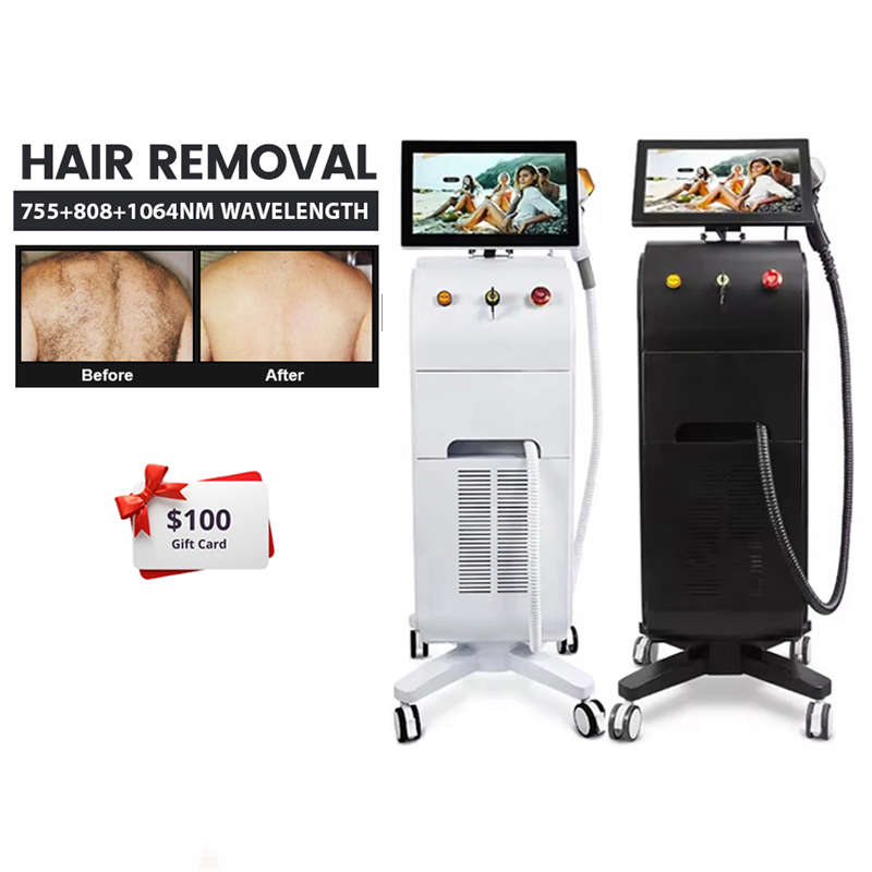 Professional 808nm Diode Laser Hair Removal Machine New Tec Cooling Technology 2 Years Warranty Remote Control System
