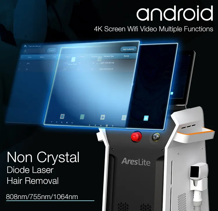 Advanced Titanium Diode Laser Hair Removal System for Beauty Salons