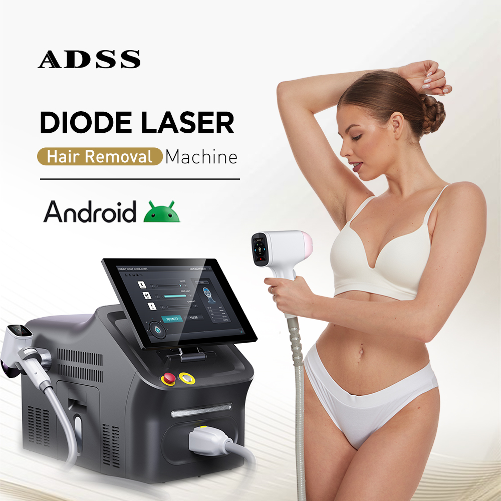 ADSS Best Selling Four Wavelengths 755nm/808nm/940nm/1064nm Diode Laser Hair Removal Machine Professional Beauty Salon Equipment