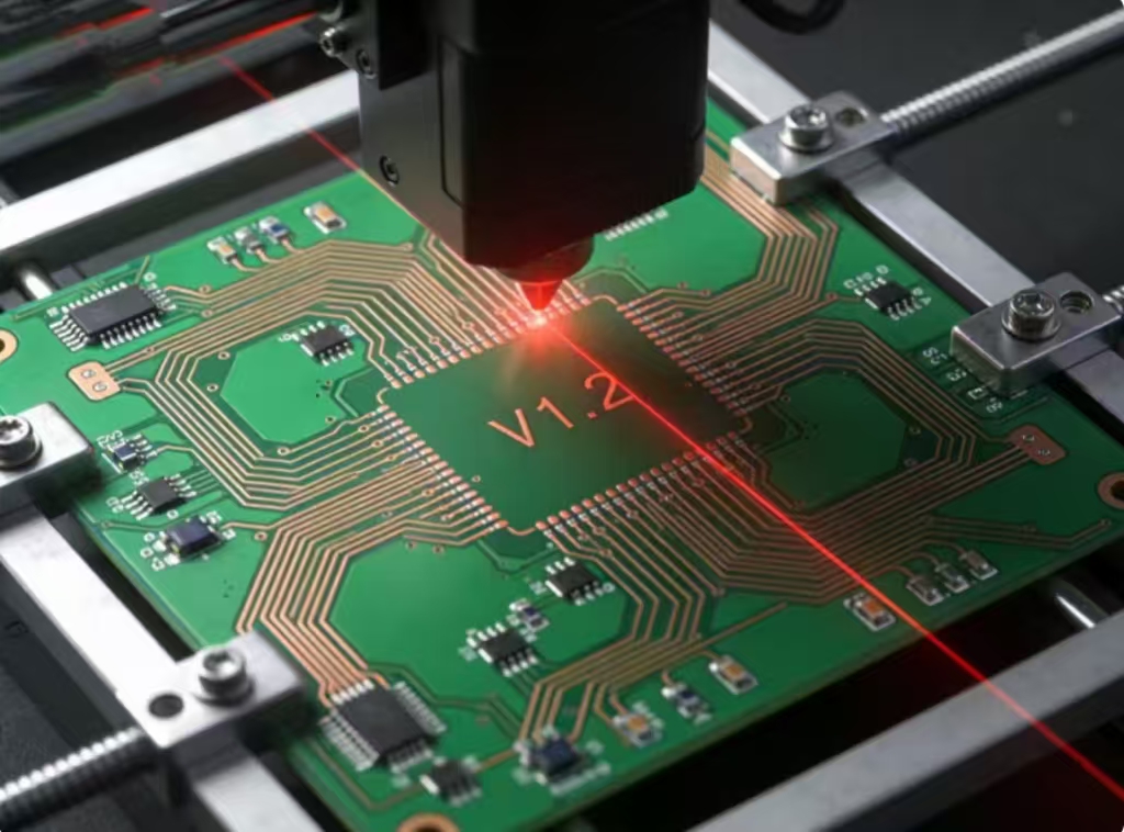 High Speed Vision Laser Marking System for Product Traceability
