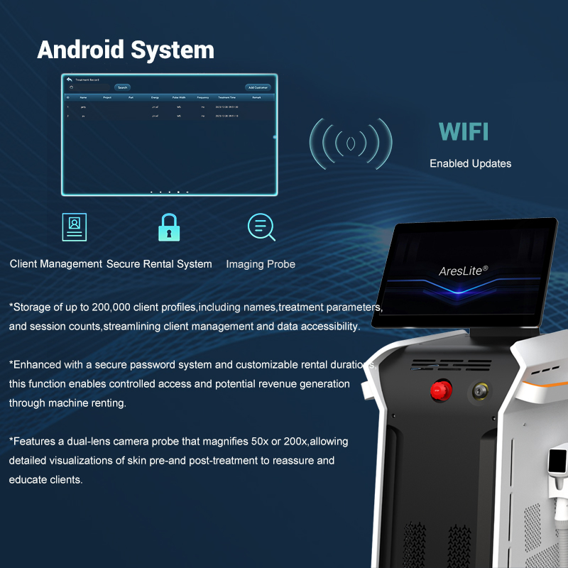 Fac Technology Beauty Alexandrite Laser 808nm 4 Wavelength Diode Laser Hair Removal Machine