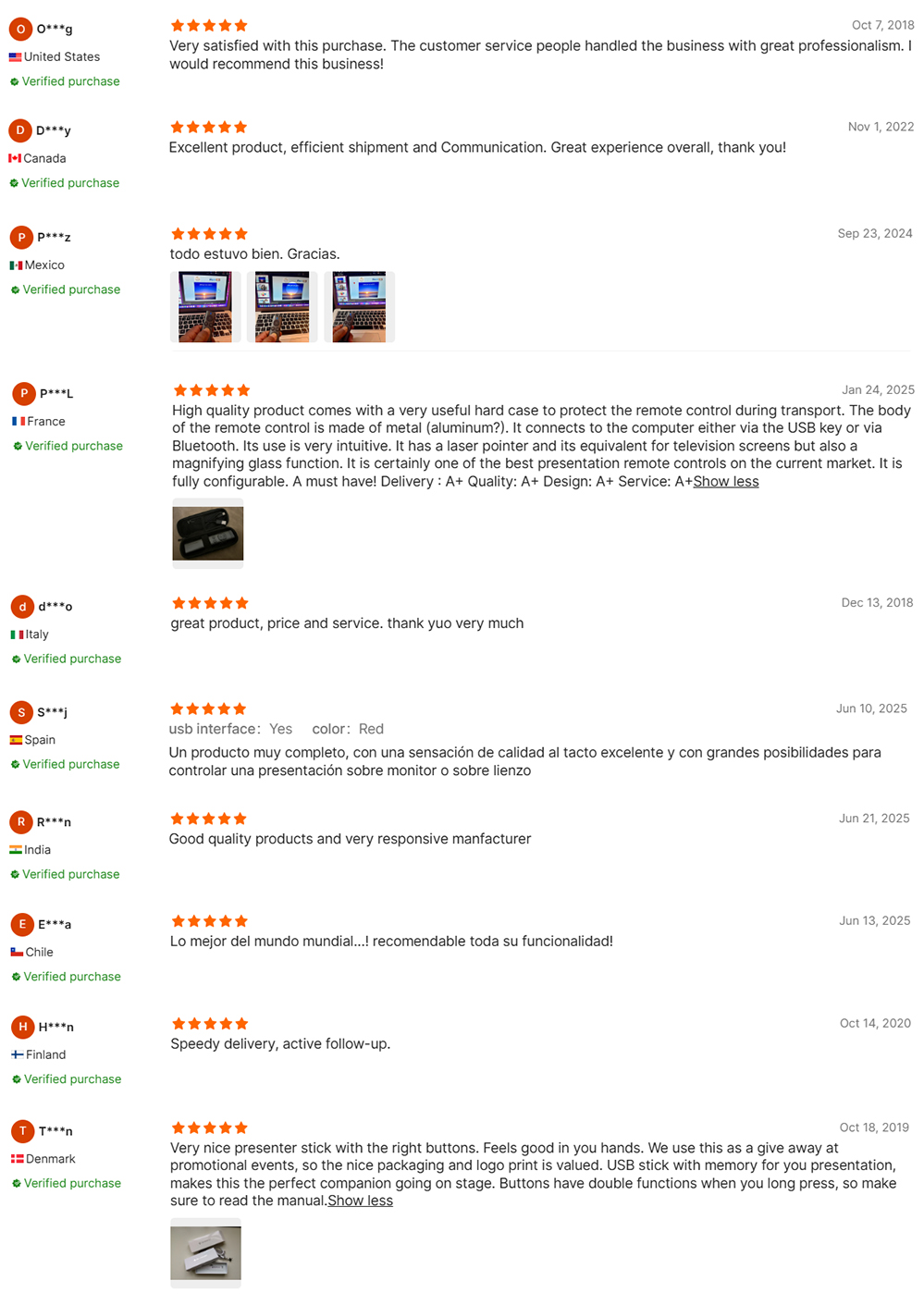 Customer Review Overview