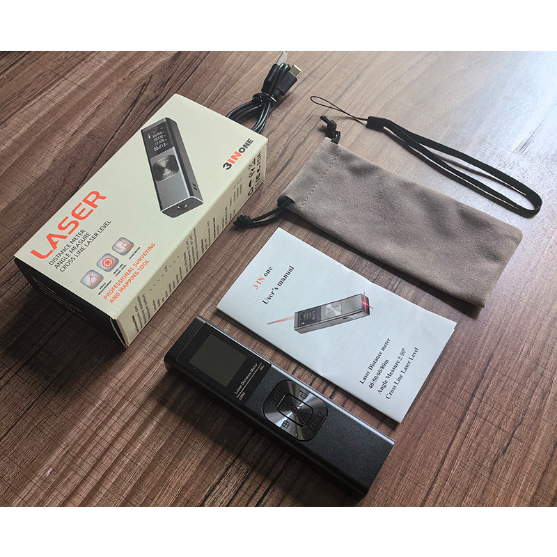 Laser Measure Laser Distance Meter Portable Digital Measure With Backlight Rechargeable Laser Measure For Volume Area