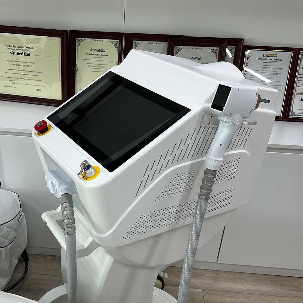 Professional Portable Diode Laser Hair Removal Machine DL500 With USA Coherent Laser Bar 100 Million Shots For Clinic