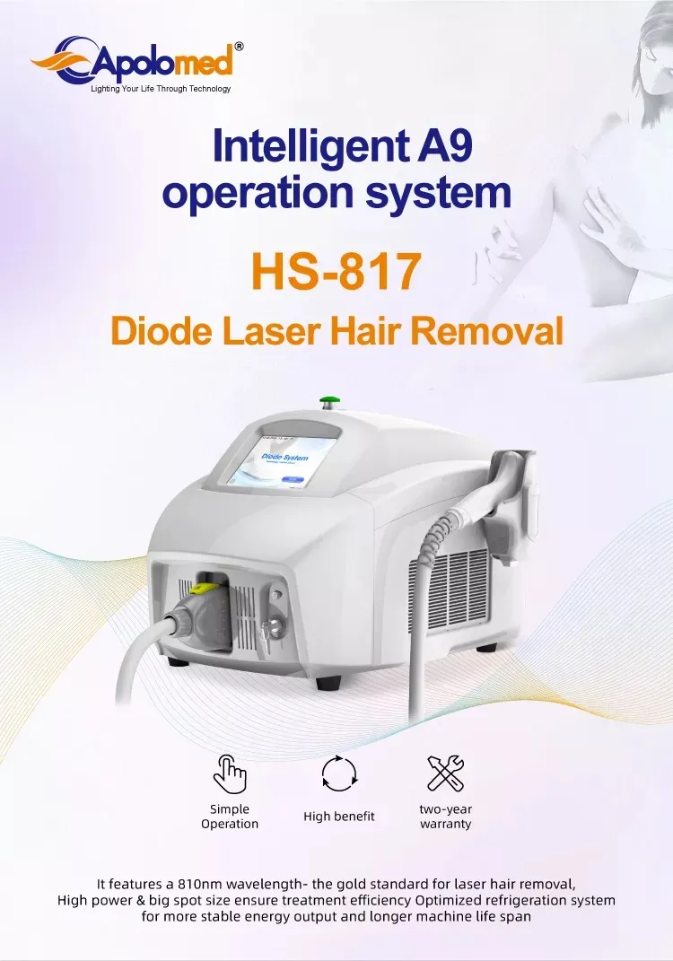 Medical 808nm Diode Laser Hair Removal Device View 1