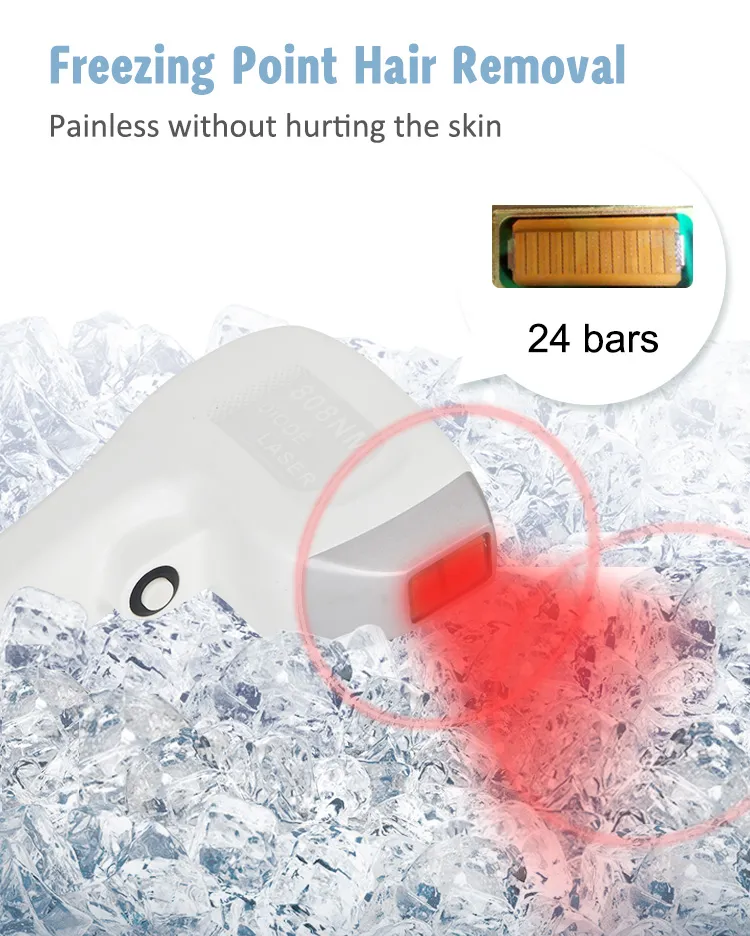 High Power Diode Laser System for Fast Hair Reduction