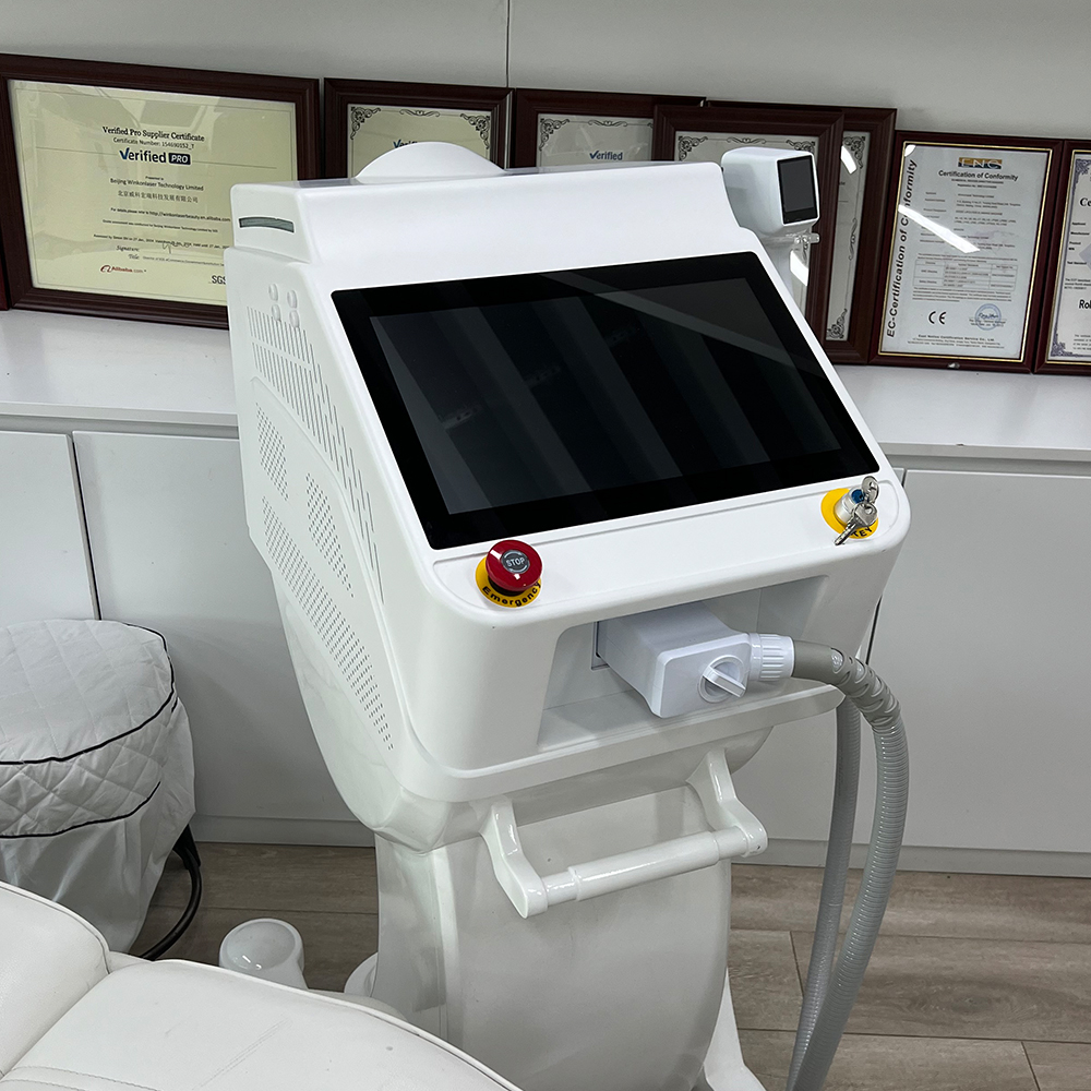 Professional Portable Diode Laser Hair Removal Machine DL500 With USA Coherent Laser Bar 100 Million Shots For Clinic