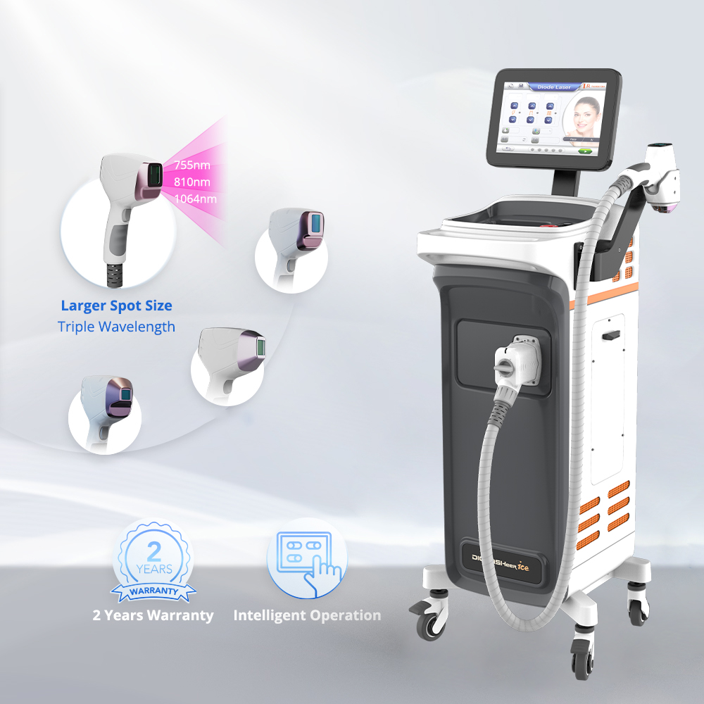 Nubway Fast Light Freezing Point Equipment Ice Alexandrite Fiber Underarm 808Nm Laser Diode Hair Removal Cute