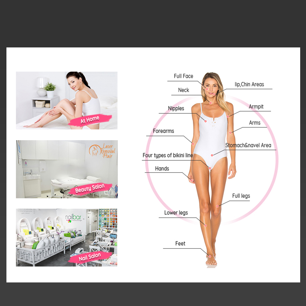 Easy Operation Fast Results Mini Hand Held Plastic Laser Hair Removal Machine Skin Rejuvenation Face Armpit Body Home Diode 808