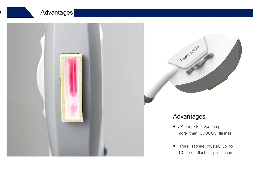 Laser Hair Removal Equipment Interface and Handle details