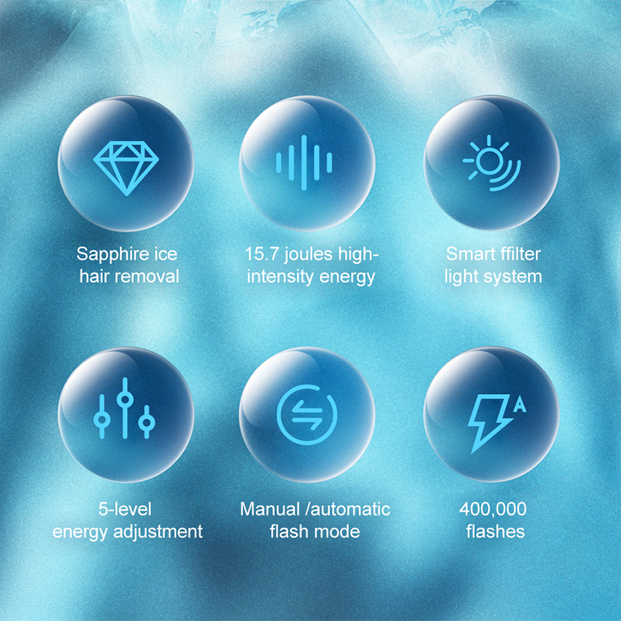 Laser hair removal device display 2