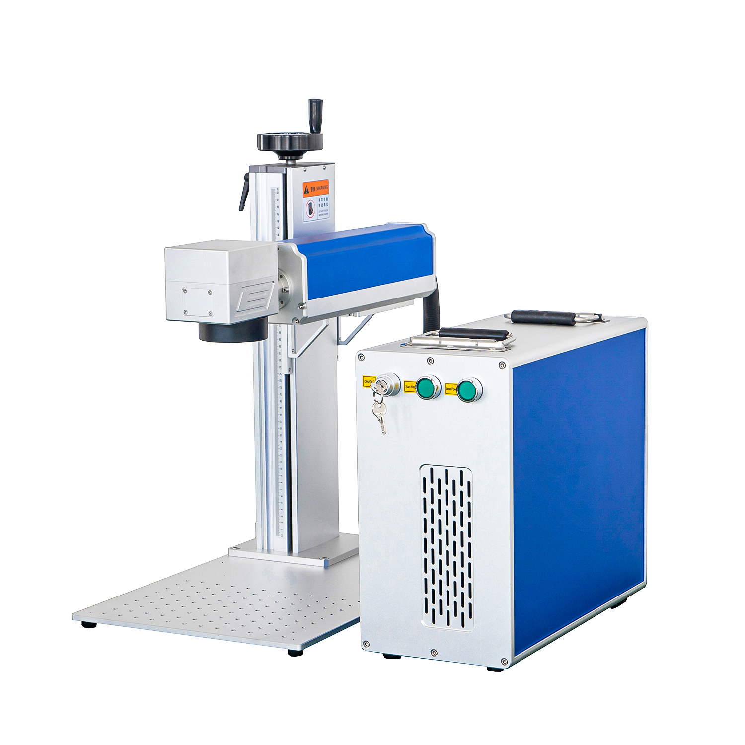 Portable Fiber Laser Marking Machine Metal Air Cooling 20w 30w 50w