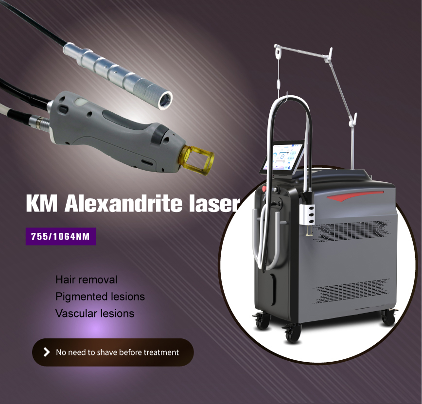 Alexpulse Alexandrite Laser Candle 755nm 1064nm ND YAG Hair Removal Machine 5000W Alex Pump Technology for Sale
