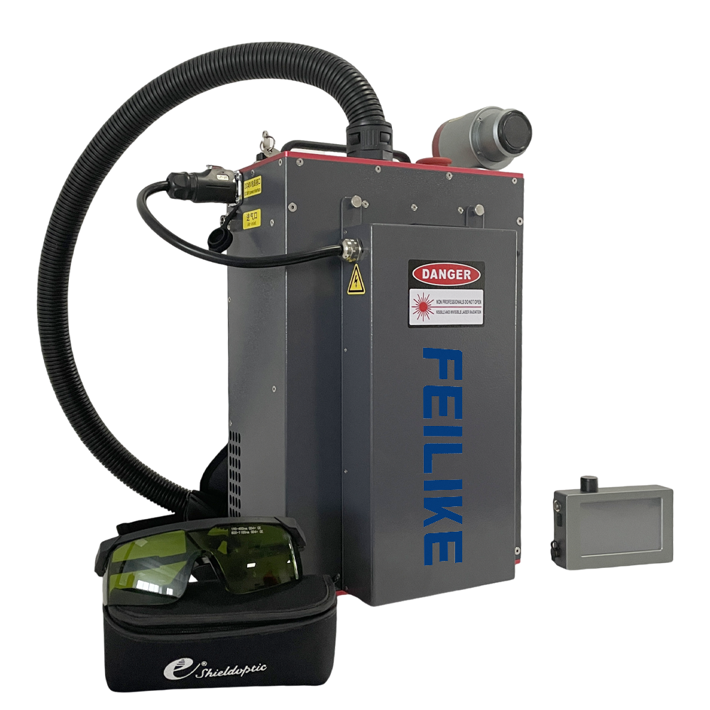 High Efficiency Laser Cleaning Machine Remove Paint From Wood With Portable Pulse Laser System For Furniture Restoration