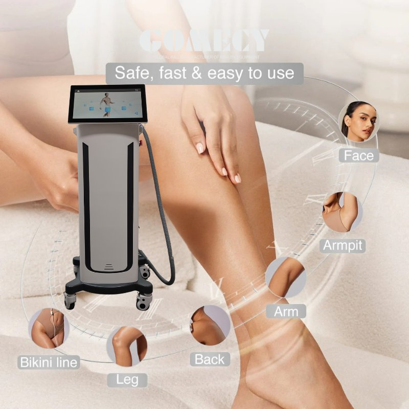 Multi Functional Diode Laser Hair Removal System with Touch Screen and Sapphire Cooling
