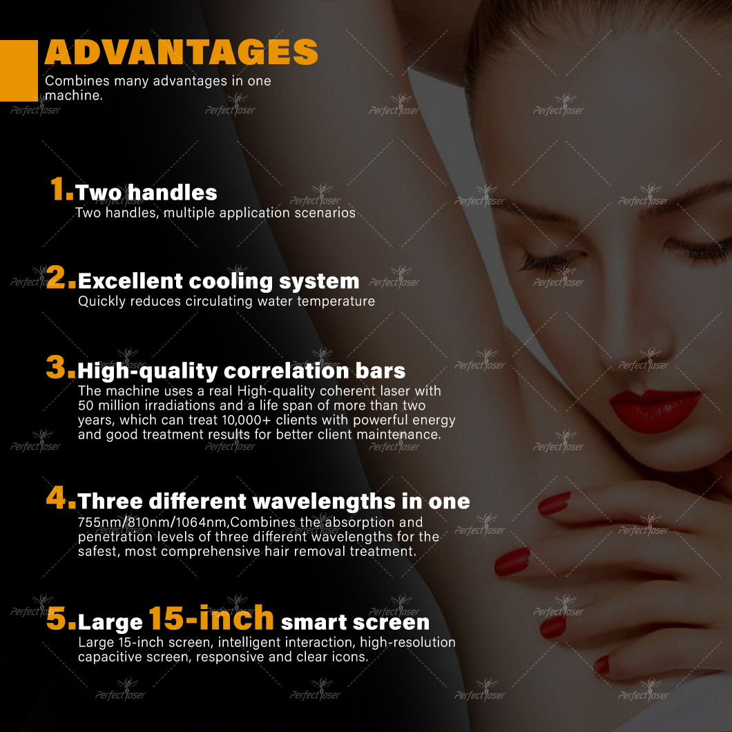 Professional Big Power Laser Hair Removal 755 808 1064nm Ice Permanently Skin Rejuvenation Diode Laser Hiar Removal Machine