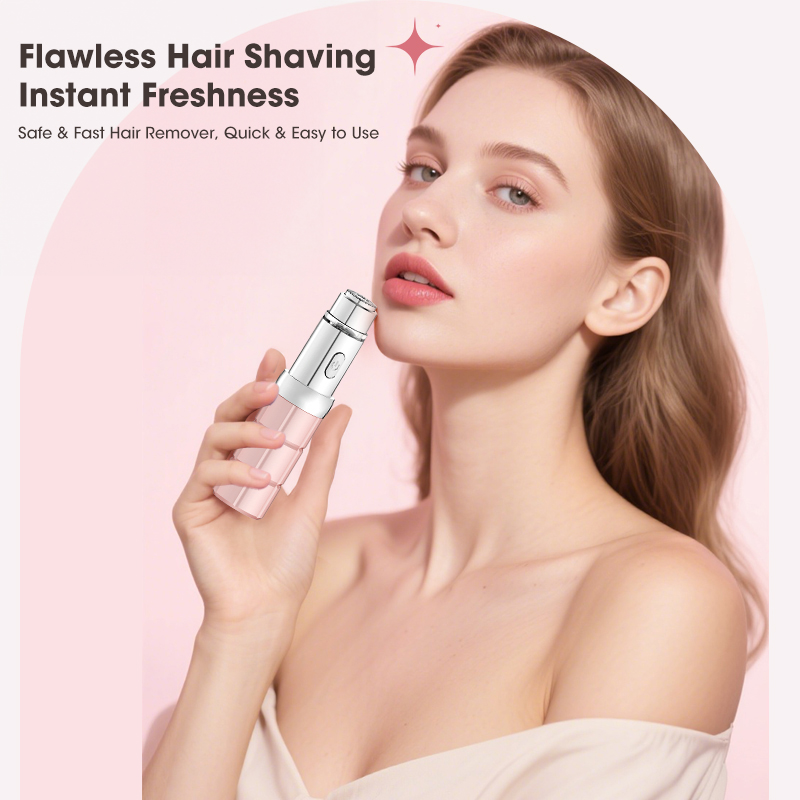 Lanumi 2114 Women's Facial Hair Remover Electric Painless Disposable Battery Bikini Trimmer Household Face Lip Chin Portable