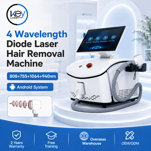 CE 510K Cleared Desktop 755nm 808nm 940nm 1064nm Diode Laser Hair Removal Machine for Professional Clinics