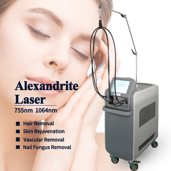 2026 New Technology Alex Laser Machine Hair Removal 755nm 1064nm Long Pulse Laser Alexandrite Laser
