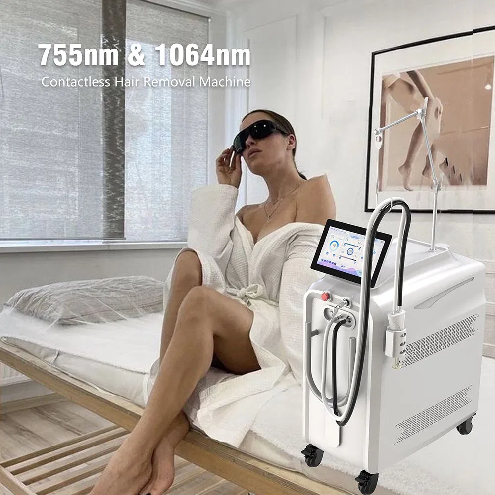 Alexandrite Laser Candle Alex 755nm 1064nm ND YAG Hair Removal Machine Professional Alex Technology for Sale