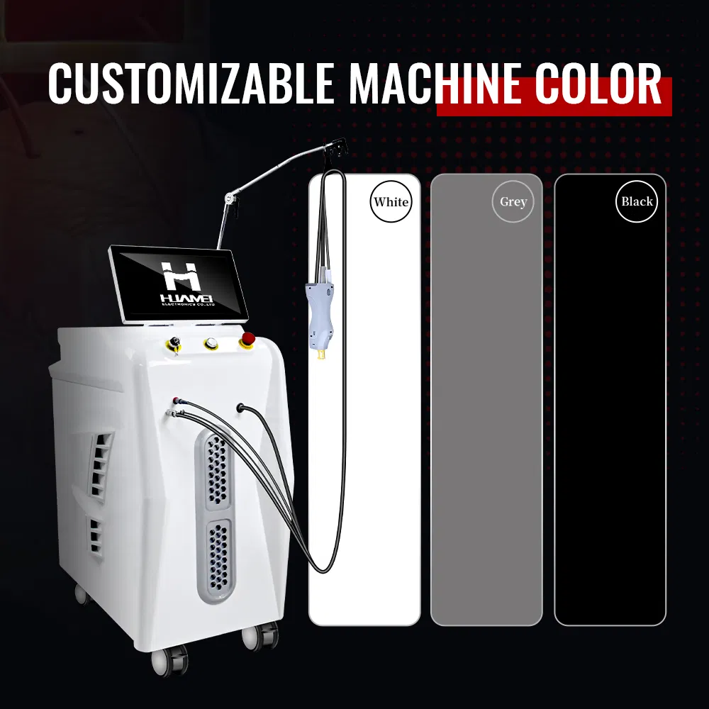 2025 Huamei New Technology Alex Laser Hair Removal 755nm 1064nm Long Pulse Laser Alexandrite Laser