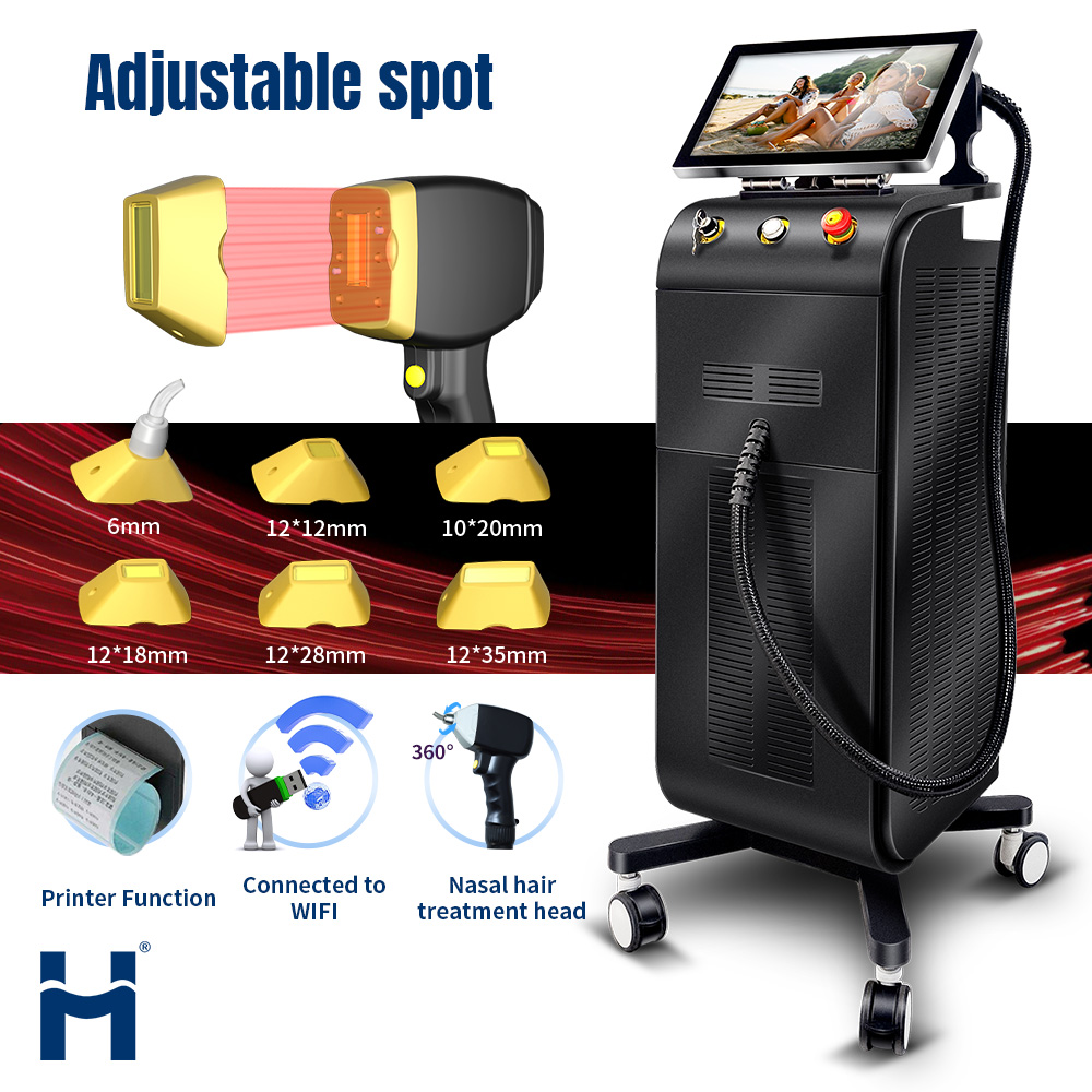 510K TUV CE ROHS MDSAP Ice High Power 1600-2000W 3 Waves 755 808 1064nm Hair Removal Beauty Salon Equipment Price