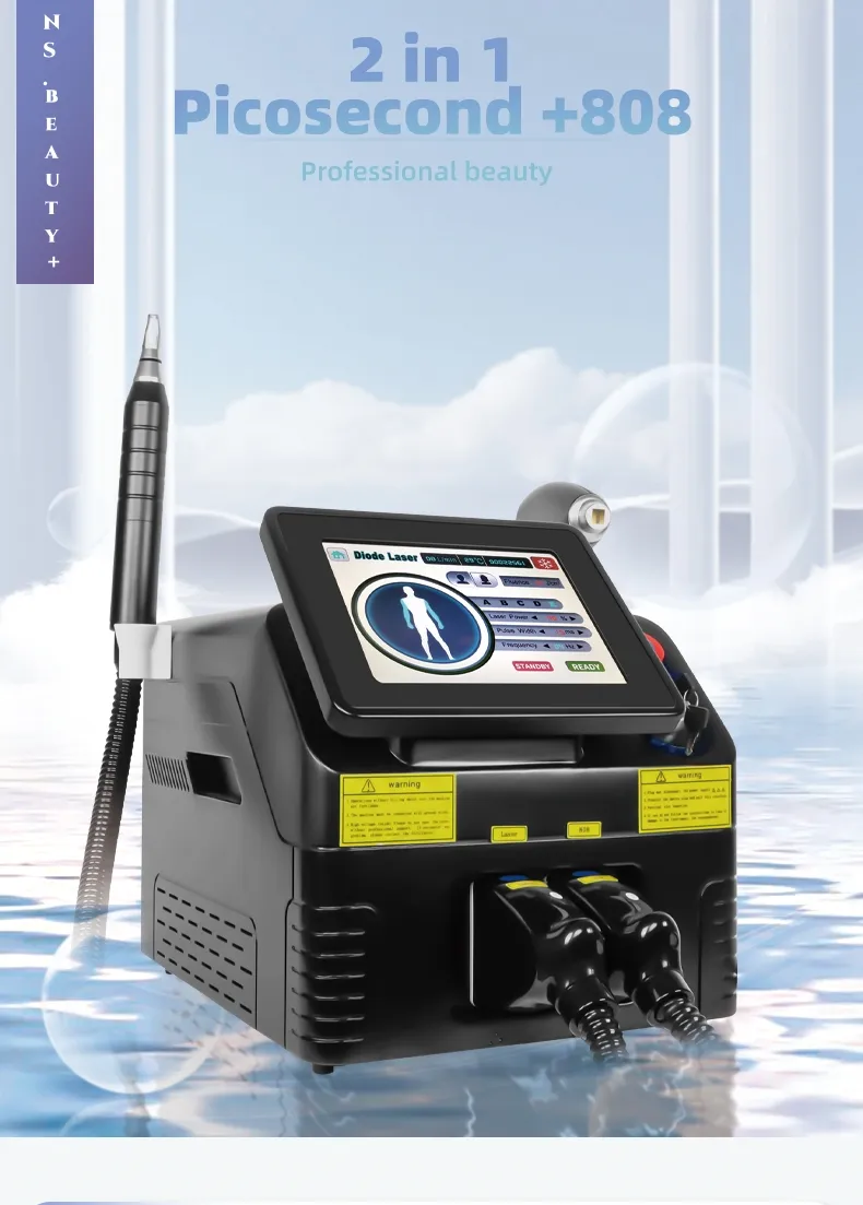 2 in 1 Diode Laser Hair Removal ND YAG Picolaser Tattoo Removal Details 1