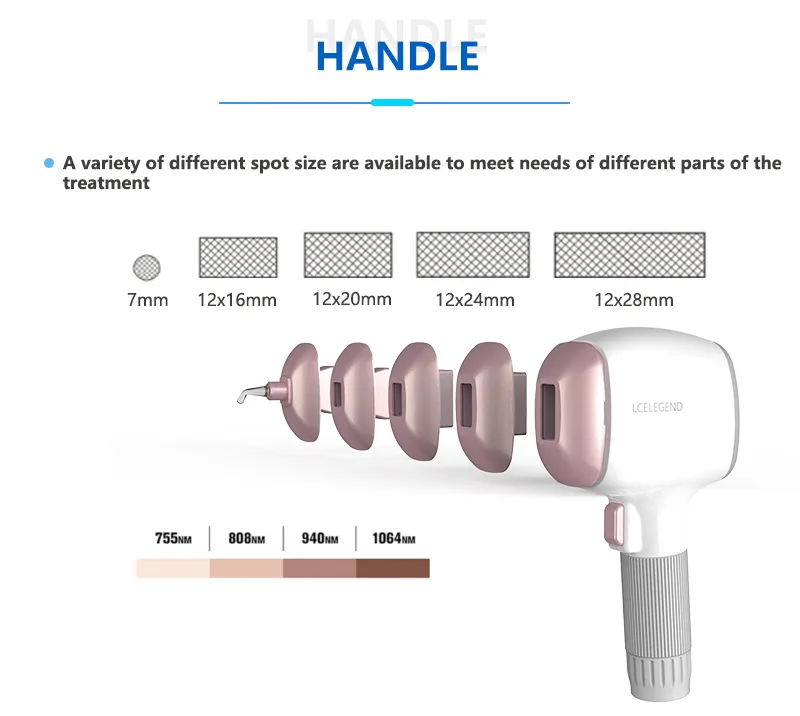 Professional 808nm Diode Laser Hair Removal System K800 internal details