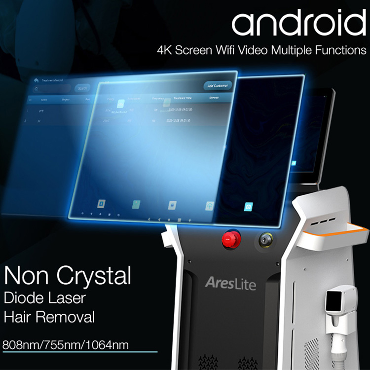 Advanced Titanium Diode Laser Hair Removal System for Beauty Salons